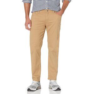 Men's Straight Fit 5-Pocket Stretch Twill Pants